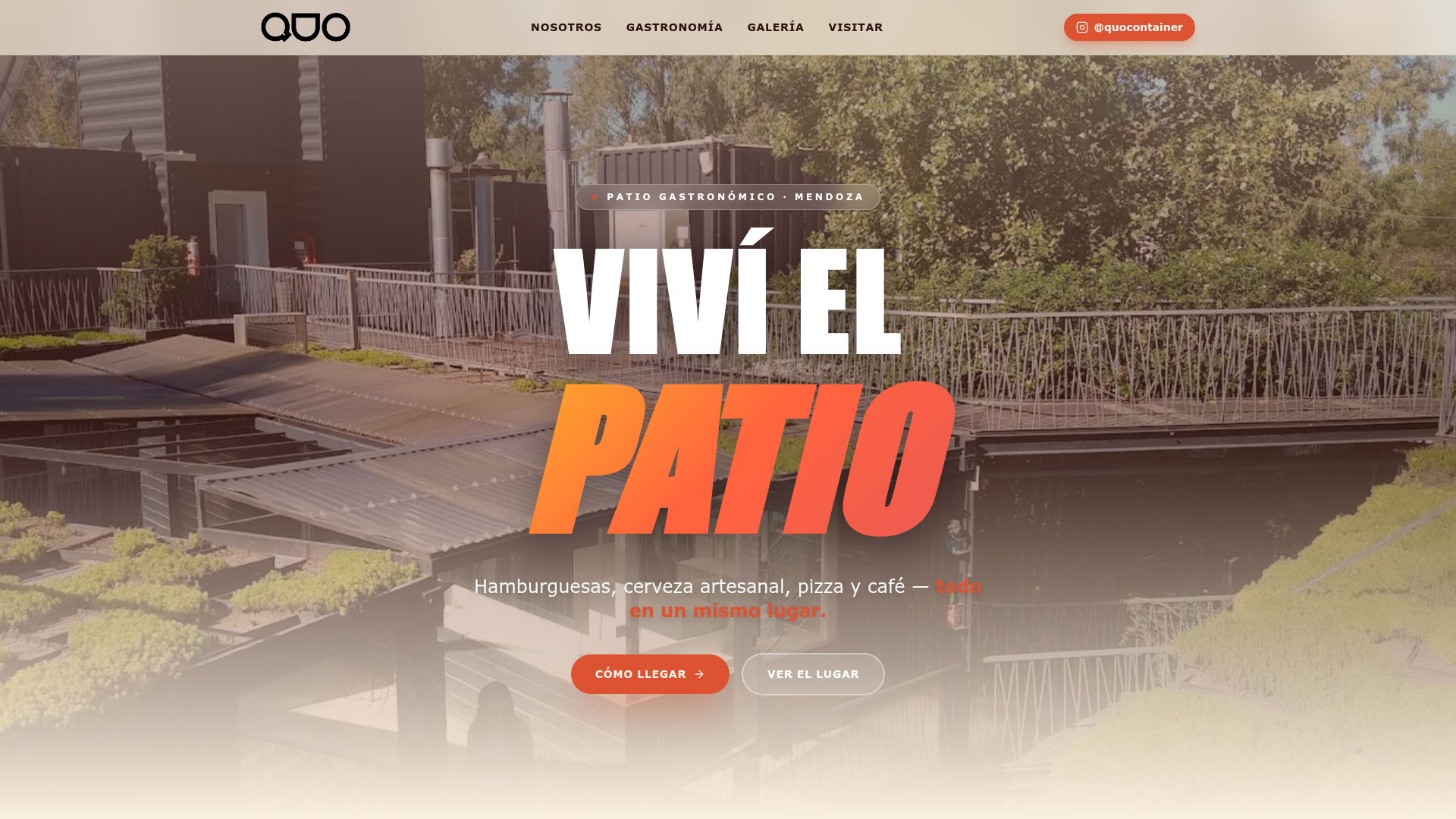 Sitio web Quo Paseo Mendoza diseñado por Bensetta